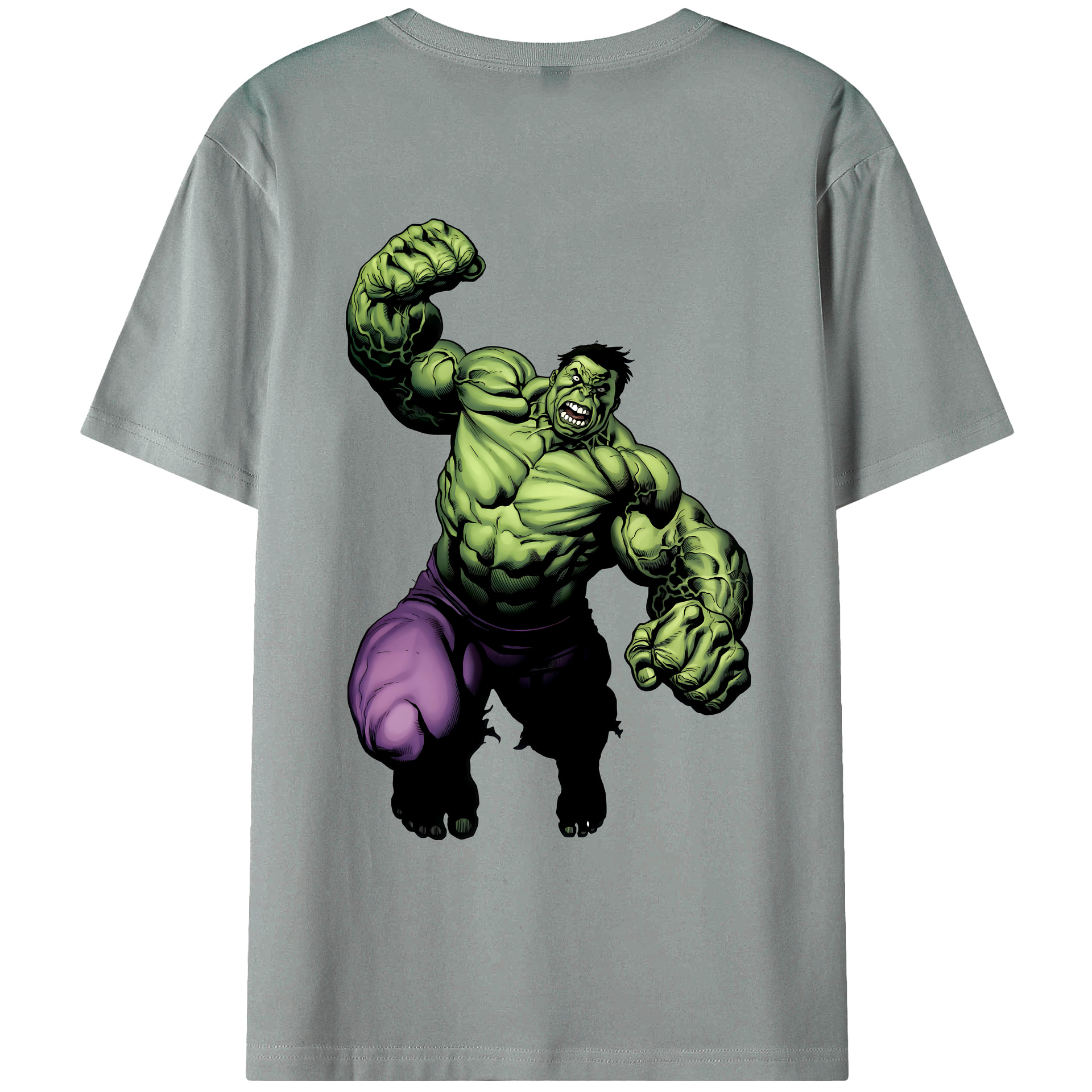 （画像用） アベンジャーズ The Avengers 綿100％ メンズ半袖Tシャツ（バックプリント） 通気性